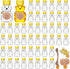 50 Pack Plastic Honey Bear Bottles Jars, 2 oz Honey Bear Cup