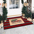 Christmas Outdoor Rug Doormat 2' x 4.3', Black/Red Buffalo Plaid Outdoor Rug Christmas Decor, Cotton Hand-Woven Welcome Layered Door Mats for Front Porch, Entryway, Kitchen, Farmhouse by Polibobao
