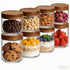 Bumobum 16oz+8oz Overnight Oats Containers with Lids, Glass Mason Jars with Acacia