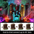 21.6ft 100LED Bulbs LAMPHOME Halloween String Lights - Orange Purple Green Mini Lights, Halloween Lighting Decor