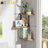 3 Love-KANKEI Corner Shelf Wall Mount of Tier Rustic Wood Floating Shelves for Bedroom Living Room Bathroom Kitchen