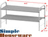 2-Tier Simple Houseware Shoe Rack Storage Organizer, Grey