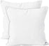 Encasa XO Throw Pillow Covers Only, 18"x18", 4 Pc Pack with Invisible Zipper, Polyester Twill for DIY