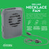 O2COOL Deluxe Personal Necklace Fan | Hands- Free, Battery Operated Wearable Mini Cooling Device for Beach, Sporting Events, Camping (2 Pack Random Colors) by O2COOL