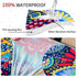 20"-22" Stretch Ottoman Cover Rectangular Waterproof Medium Printed Boho Footstool Cover Fit Width Foot Stool Ottoman