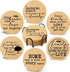 Cegkuc Coasters for Drinks with Holder Set of 6, Family Coasters Home&Love Coaster