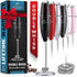 Zulay Kitchen Handheld Powerful Double Whisk Milk Frother - Foam Maker with Stand for Coffee, Latte, Matcha, Frappe,