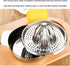 Wingwa Stainless Steel Lemon Squeezer Citrus Juicer Handheld Press Orange Juice Squeezing Tool with Bowl Storage