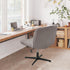 Armless Chair(2PCS,Kahki) Criss Cross Chair Cover Water Resistant Jacquard Vanity Chair Cover Elastic Mid Back Wide