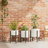 8 12 Inches Linpla Adjustable Metal Plant Stand Indoor Outdoor - Fits to Pots - Mid Century Modern Planter Stand Single