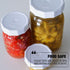 Masontops Tough Tops, Ball Wide Mouth Mason Jar Lids, BPA-Free White Plastic Leakproof