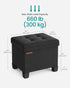 12.6 15.7 13.2 Inches 660 lb, ULSF012B01 SONGMICS Storage Ottoman, Small Ottoman Foot Rest with Legs, x x Foot Stool