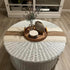 36 Inches, yuboo Boho Table Runner Short, Small Neutral Spring Table Runner Macrame Dresser Scarf for Nightstand