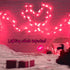 Christmas Pink Mini String Lights, 100 Count 25 Feet Waterproof Fairy Lights for Indoor Outdoor Decoration