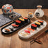 VanEnjoy White Ceramic Vanity Tray for Bathroom Counter, Long Narrow Tray for Kitchen Counter Soap Bottles
