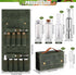 8 2 1 Set TOBWOLF Portable Spice Bag for Travel, Camping Spice Kit with Jars, Salt/Pepper Grinders, Oil Spray, Foldable