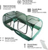 Venmark Portable Chicken Coop - Small Animal Playpen and Pop Up Chicken Coop Run - Transparent Breathable Mesh Net