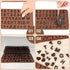 Silicone Letter and Number Chocolate Molds with Happy Birthday Cake Decorations Symbols, 2pcs