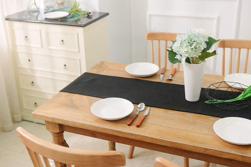 NATUS WEAVER 2 1,Dinning 12 108 Inches Piece Fabric in Table Runner x Farmhouse Kitchen Coffee Burlap Table Runner