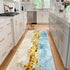 Runner Rug Washable 2x6 FT, Non Slip Abstract Carpet for Bedroom Kitchen Hallway Entryway Bathroom
