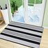 OJIA 27.5x43 Inches Door Mats Outdoor, Cotton Hand-Woven Front Door Rug, Machine Washable Layered Doormats