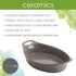 Rachael Ray Solid Glaze Ceramics Au Gratin Bakeware Set - 2 Piece, Oval Gray