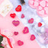 Patelai 4 Pieces Mixed Size Heart Molds - 40 Holes Silicone Molds for Valentine's Day Baking, Non-Stick (Pink, Purple)