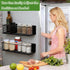 ONESIXEC 2 Pack Magnetic Basket for Fridge, Magnetic Spice Rack for Side of Refrigerator, Magnet Wire Bin Basket Fridge