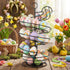 Countertop, QUTREY Black Metal Egg Holder Fresh Egg Skelter, Spiral Design Egg Dispenser Rack with Storage Basket