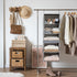 5-Shelf Closet, Closet 2 12 12" 15" 48" StorageWorks Hanging Shelves for Foldable Hanging Organizers with Side Pockets