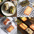 Mini Loaf Pan - 8-Cavity Non-Stick Carbon Steel Brownie Bakeware for Oven Baking in Gold-Square