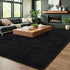 6x9 HOMORE Rugs for Living Room Black Fluffy Area Rug Modern Shag Rugs for Bedroom, Super Soft and Comfy Carpet, Cute