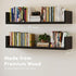 VMROF Set 4, 17 Inches, 4) Wall Bookshelf, of U Shaped Floating Bookshelf, Hanging Bookshelves for Wall, Wall Mounted