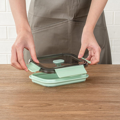 Restaurantware-Fresh Hero 27.2 Ounce Storage Containers, Durable Airtight Food Containers, Microwavable, Green Plastic
