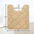 OLANLY U-Shaped Memory Foam Toilet Rugs 24x20, Ultra Soft Non-Slip Thick Bath Mat, Machine Wash Dry, Beige