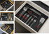 Simple Houseware Expandable Kitchen Drawer Flatware Organizer in Black
