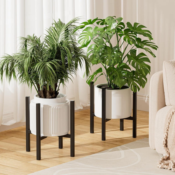 Urban Deco Adjustable Metal Plant Stand Outdoor & Indoor Planter With Stand