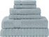 Modern Threads Otis 6-Piece 100% Cotton Towel Set Zero Twist Jacquard Chevron