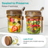 4 Pack 16oz Overnight Oats Containers with Wooden Lids and Spoons, Glass Mason Overnight Oats Jars with Lids, Large