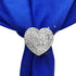 LogHog Valentine's Day Napkin Rings Set of 6 - Handmade Heart-Shaped Napkin Rings for Wedding, Valentine's, Birthday