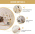 YCIA&DONE Bathroom Organizer Countertop, 2 Tiers Makeup Storage, Skincare Shelf, Perfume Holder for Vanity