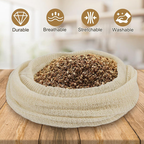 28 15 Pack Cotton Brew Bag Grain and Spice Beer Brewing Bags Muslin Bags Steeping Bags for Dry Hopping Grain Beer Wine