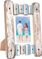 EXCELLO GLOBAL PRODUCTS Rustic Wooden Home Decor Picture Frame, 8.25x11.5 in, Fits Pictures 5x7 and 4x6 with Matte