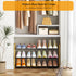 LVNIUS Closet,3 Dorm,6-12 Expandable Shoe Rack for Tier Metal Shoes Shelf Organizer for Pairs Small Standing Shoe Rack
