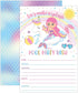 Your Main Event Prints Mermaid Unicorn Pool Party Birthday Invitations - 20 Fill-In Invites for Summer Pool Party Bash