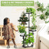 5-Tier 38in) TOSKING Tall Plant Stand Indoor & Outdoor, Anti-Tip Round Base for Pots, Child and Pet Friendly, Heavy