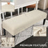 SearchI Waterproof Dining Bench Cover, Stretch Washable Bench Covers Slipcover, Rectangle Benches Seat Covers