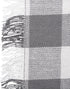 DII Heavyweight Fringed Check Table Runner, 14x108, Gray - Tabletop Collection