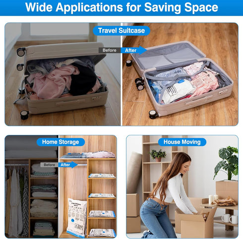 Cordless Electric Pump for Vacuum Storage Bags, Portable Rechargeable Seal Bag Pump for Compression Clothes, Luggage