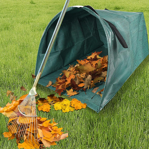 (200L) Leaf collector leaf scoop,Foldable yard waste bag,Extra large lawn bags leaf bags,Heavy leaf pick up tools leaf